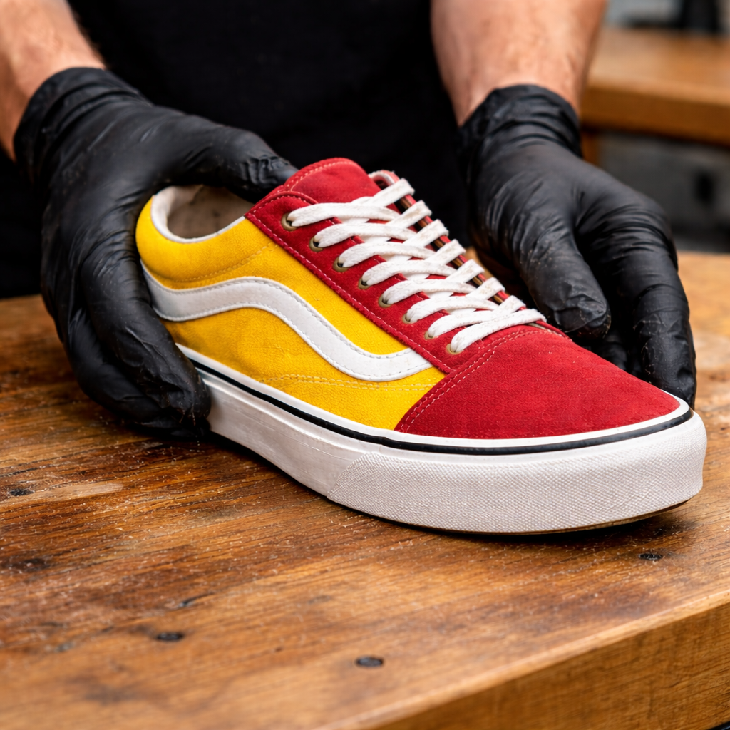 Clean sneaker after cleaning